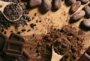 Chocolats concassé et fèves de cacao